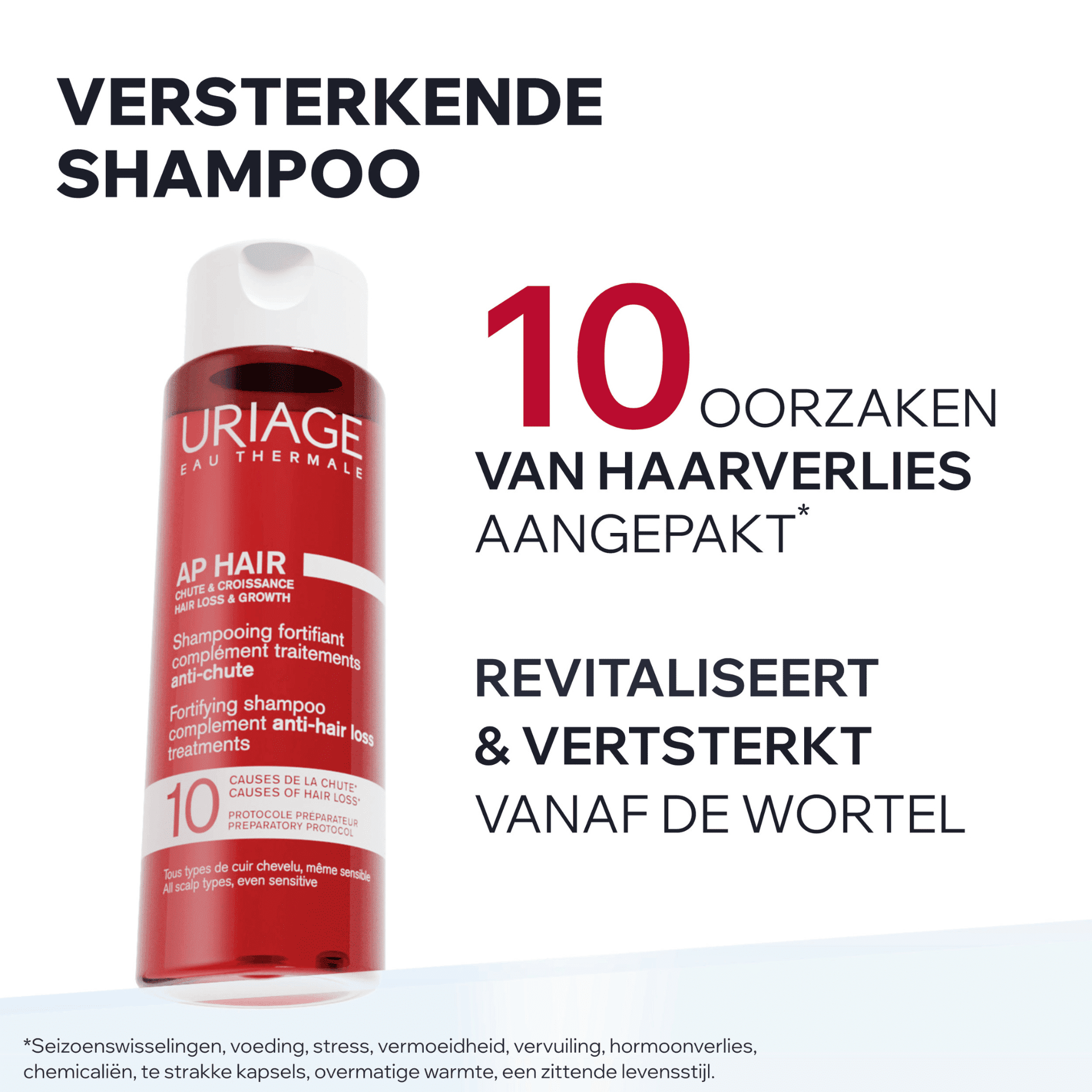 Uriage AP Hair Versterkende Shampoo tegen Haaruitval