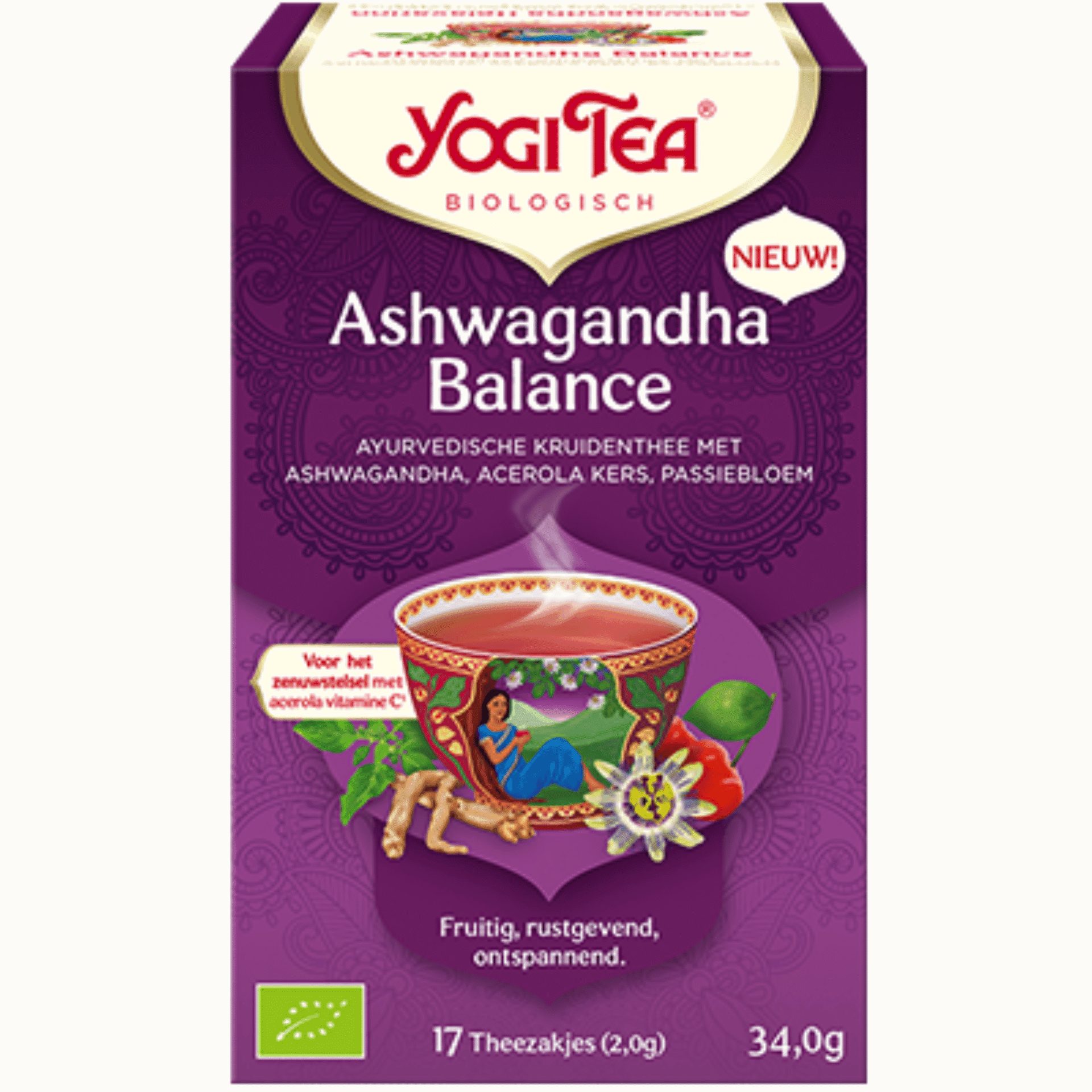 Yogi Tea Ashwagandha Balance Bio 17 zakjes Yogi Tea Ashwagandha Balance Bio 17 zakjes