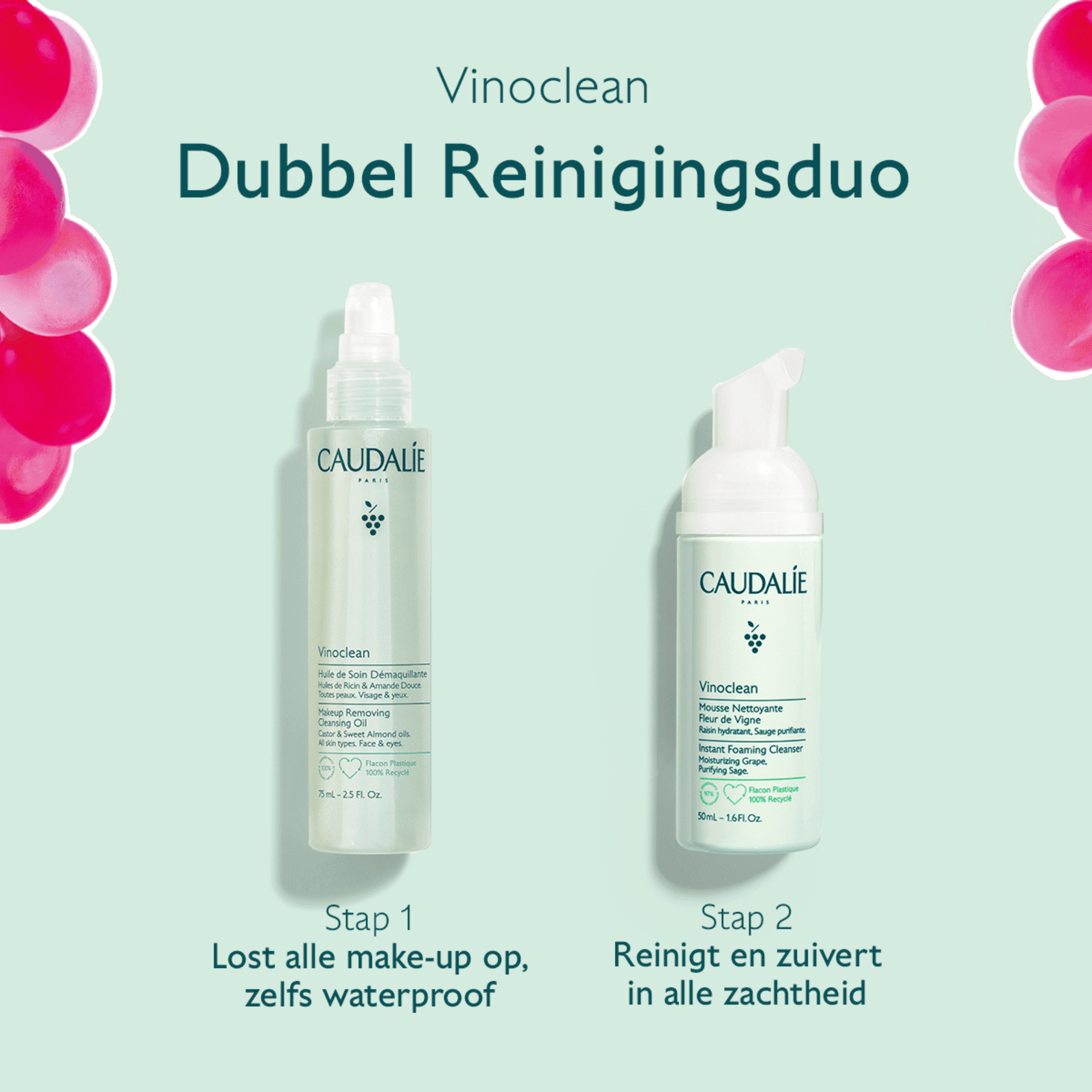 Caudalie Vinoclean Double Cleansing Duo Geschenkset