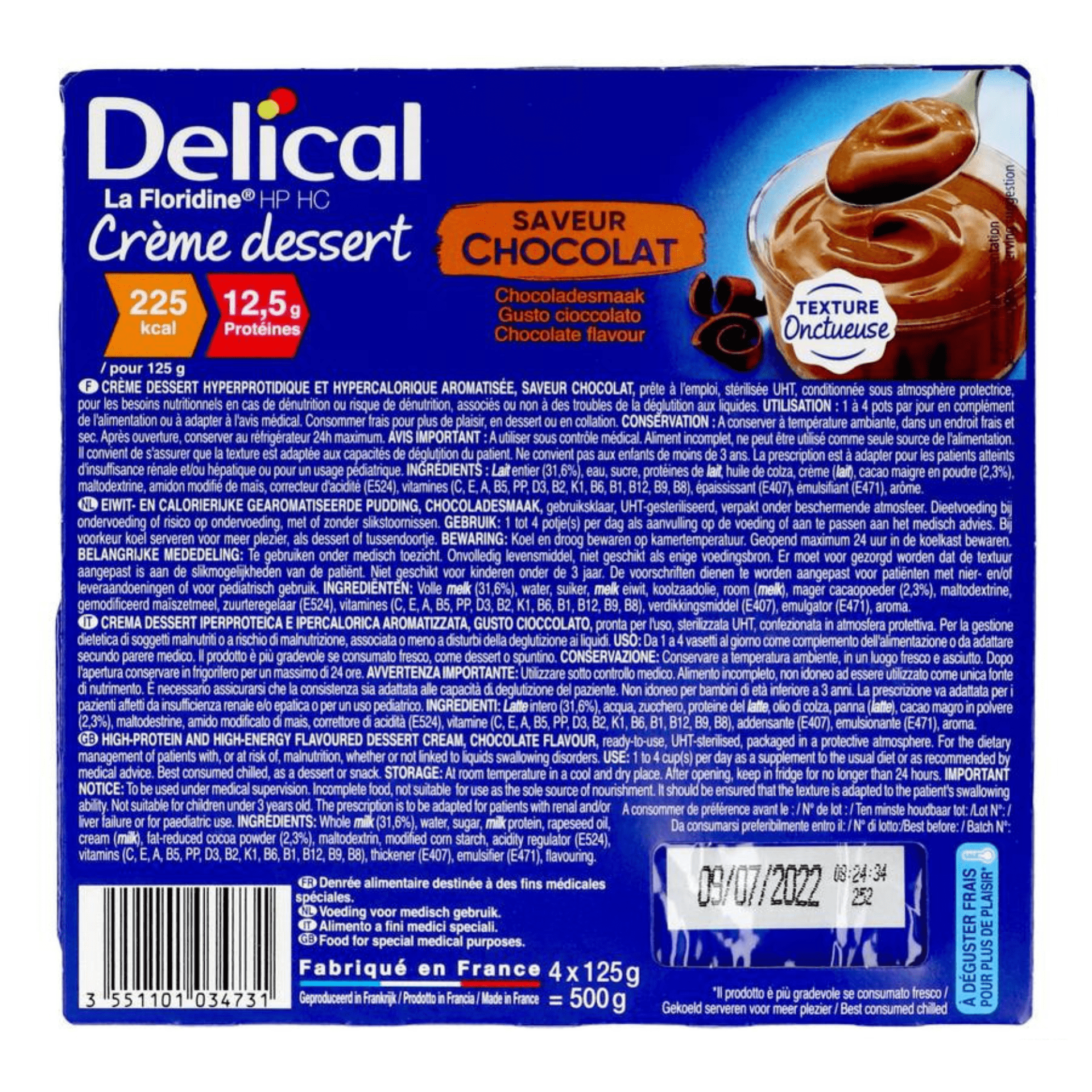 Delical La Floridine Crème Dessert Chocolade