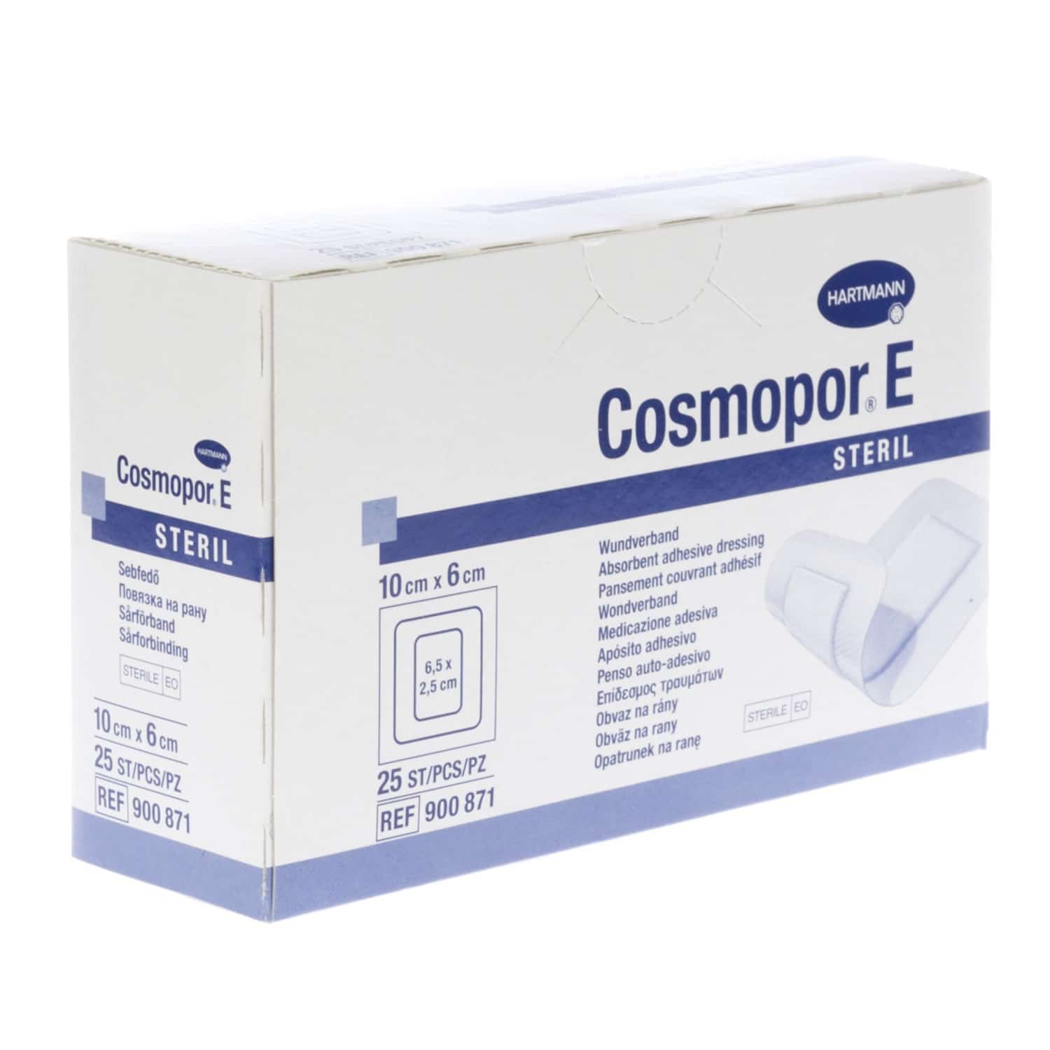 Hartmann Cosmopor Verband Steriel 10 x 6 cm