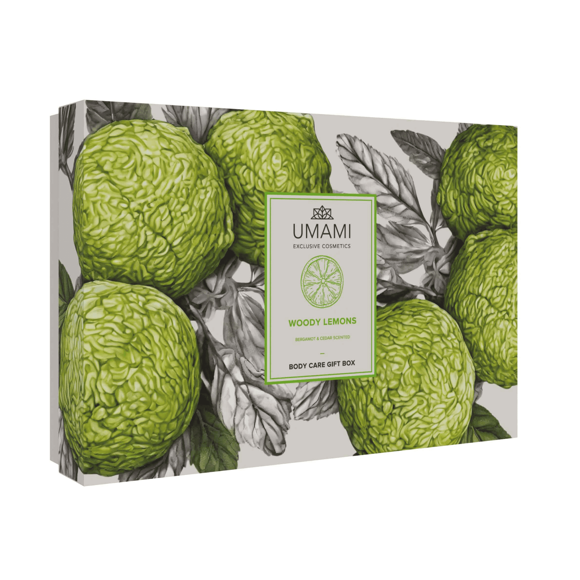 Umami Woody Lemons Geschenkset Douche Groot Umami Woody Lemons Geschenkset Douche Groot