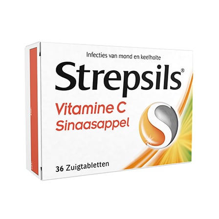 Strepsils Vitamine C Sinaasappel