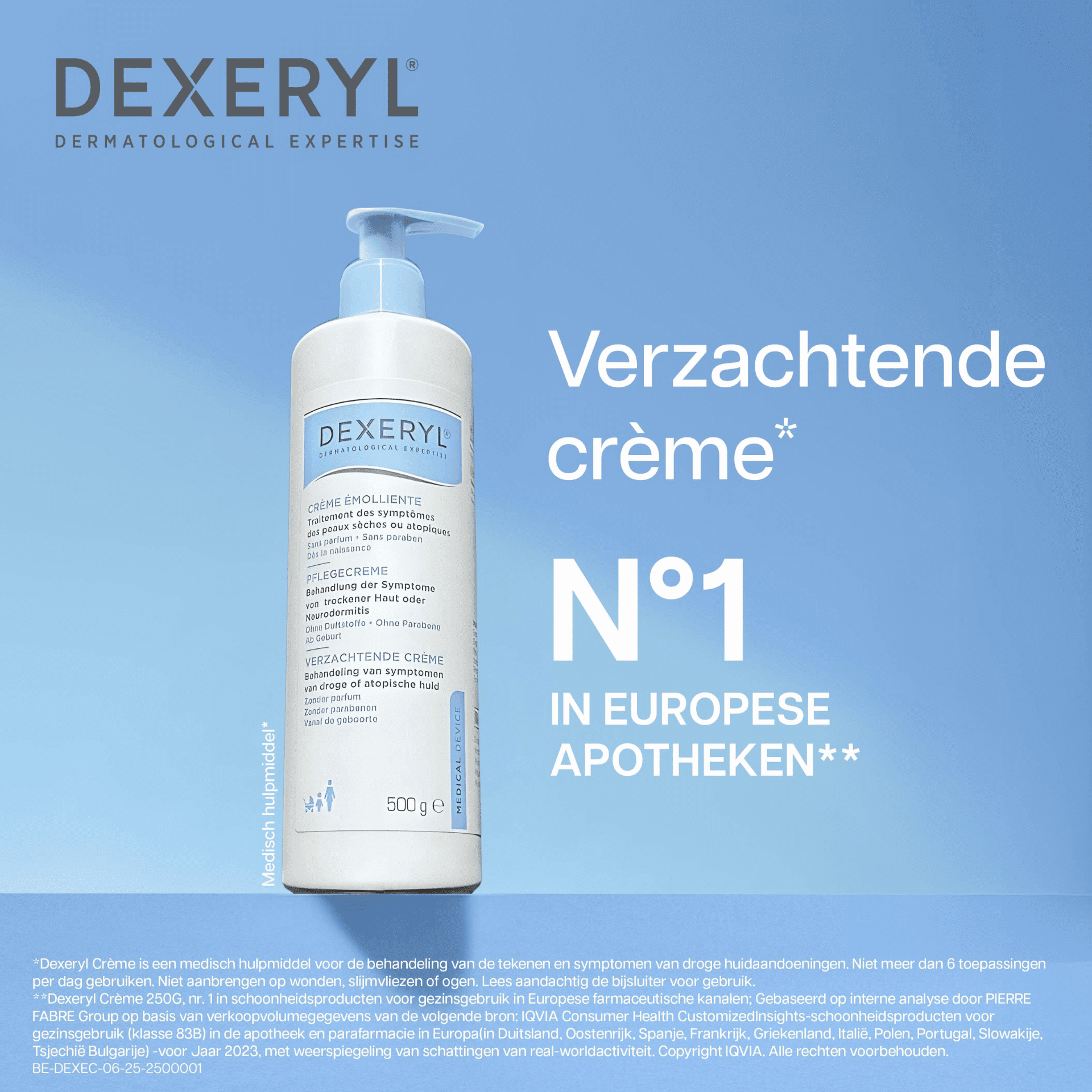 Dexeryl Creme Fl Pompe 500g Dexeryl Creme Fl Pompe 500g