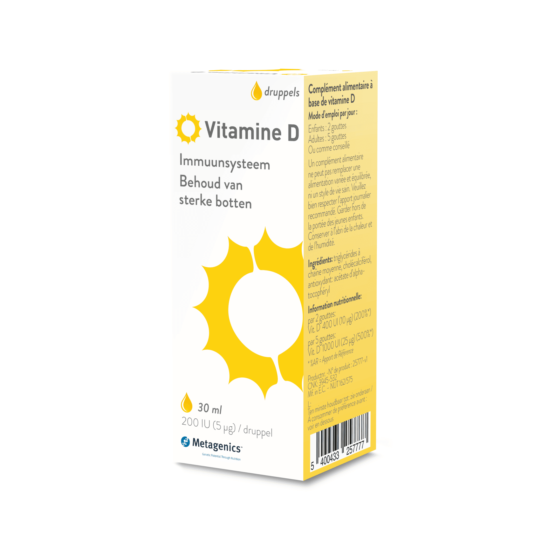 Vitamine D3 Liquid 30ml 25777 Metagenics 30ml