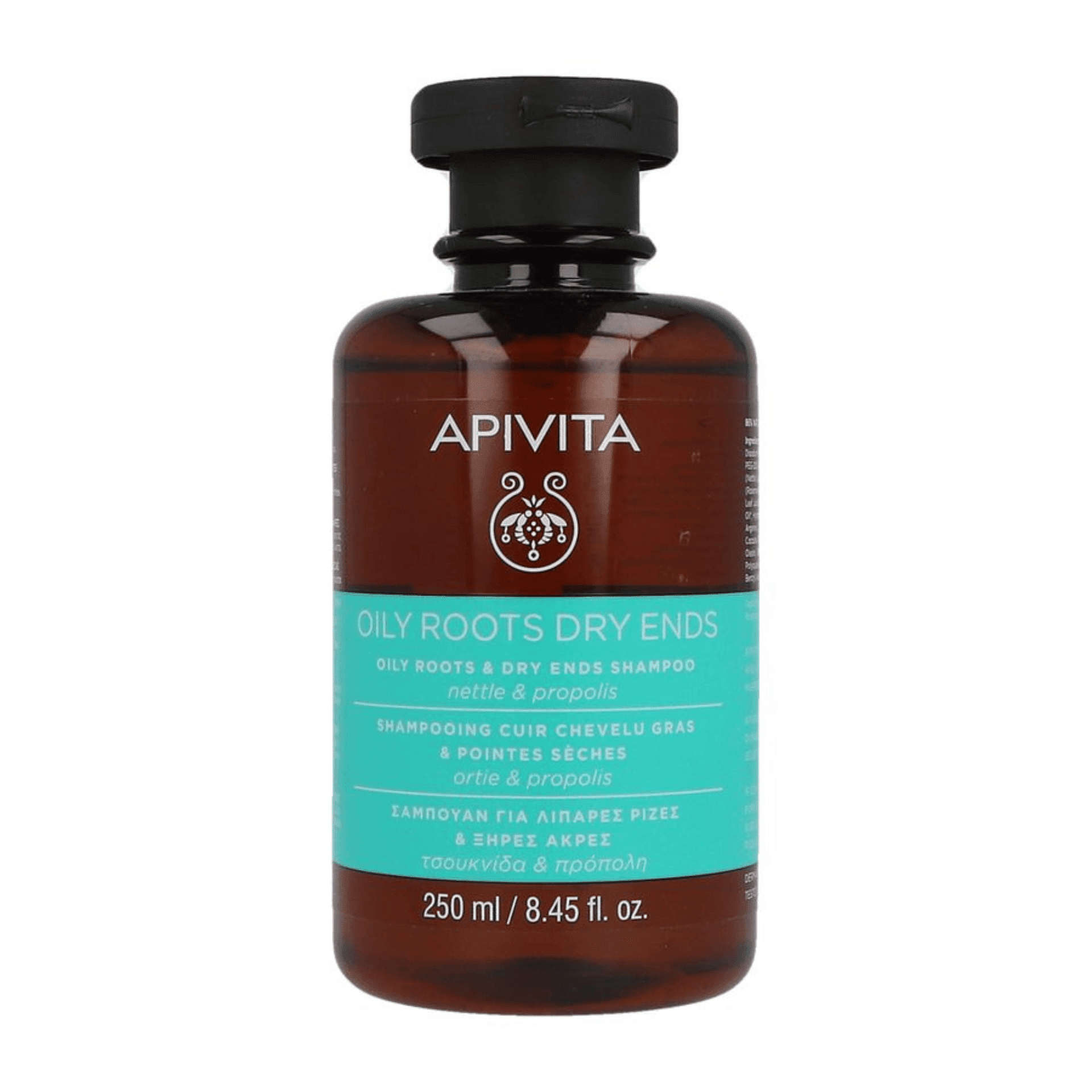Apivita Oily Roots Dry Ends Shampoo Vette Haarwortels Droge Haarpunten Apivita Oily Roots Dry Ends Shampoo Vette Haarwortels Droge Haarpunten