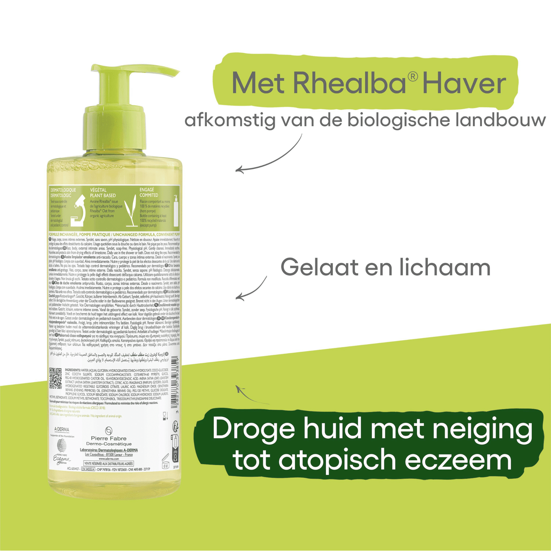 A-Derma Exomega Control Emolliërende Wasolie A-Derma Exomega Control Emolliërende Wasolie