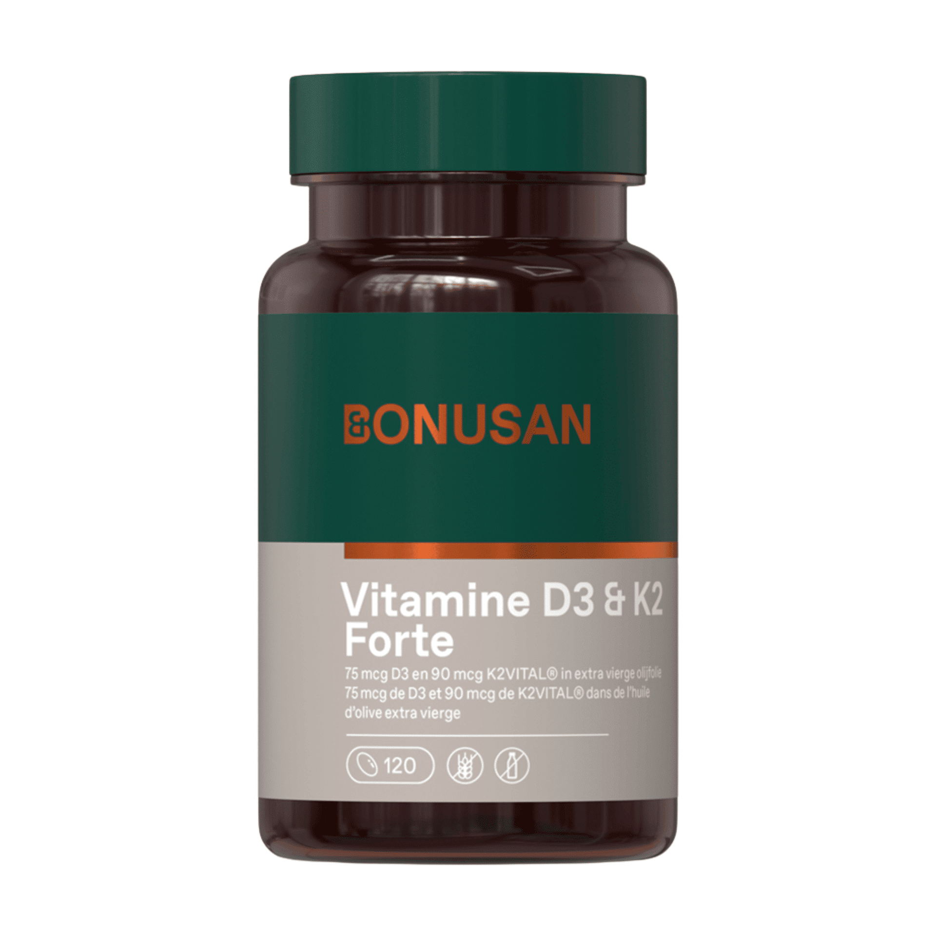 Vitamine D3 & K2 Softcaps 120 Bonusan Vitamine D3 & K2 Softcaps 120 Bonusan