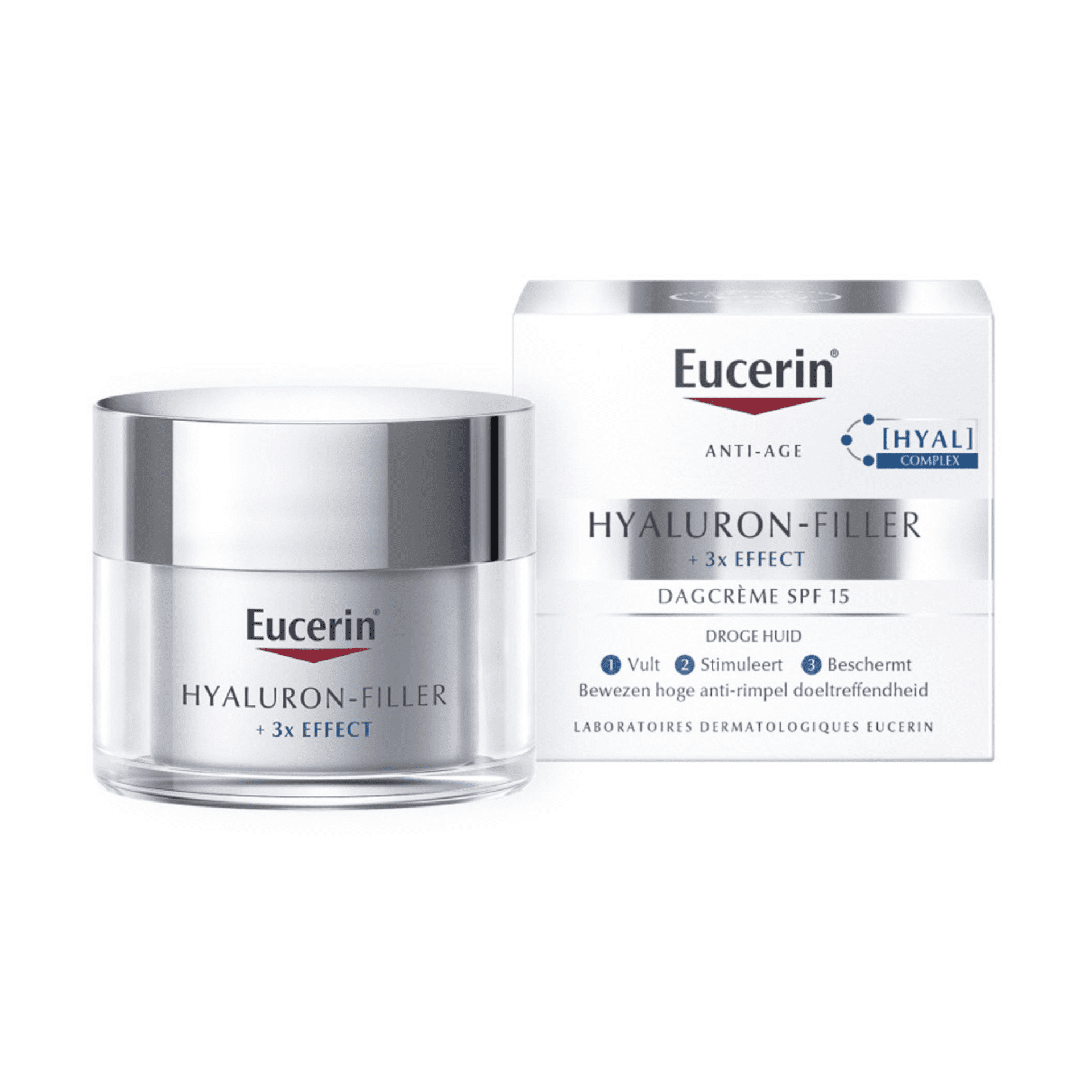 Eucerin Hyaluron-Filler + 3x Effect Dagcrème SPF 15 Droge Huid
