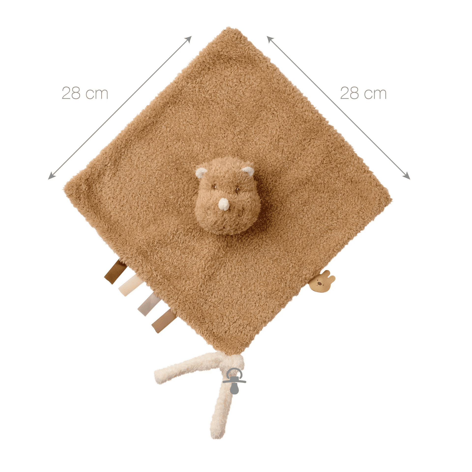 Nattou Teddy Knuffeldoekje Neushoorn