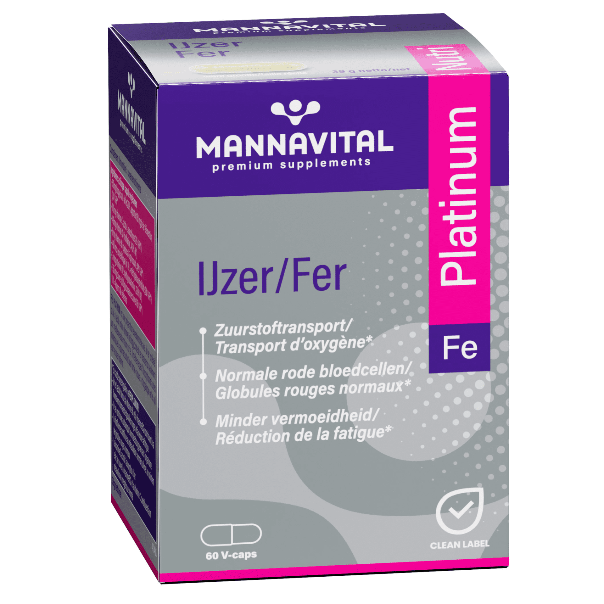 Mannavital Platinum IJzer Mannavital Platinum IJzer