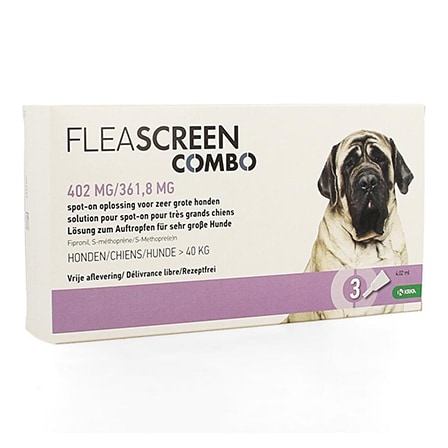 Fleascreen Combo 402 mg/361,8 mg Hond XL Fleascreen Combo 402 mg/361,8 mg Hond XL