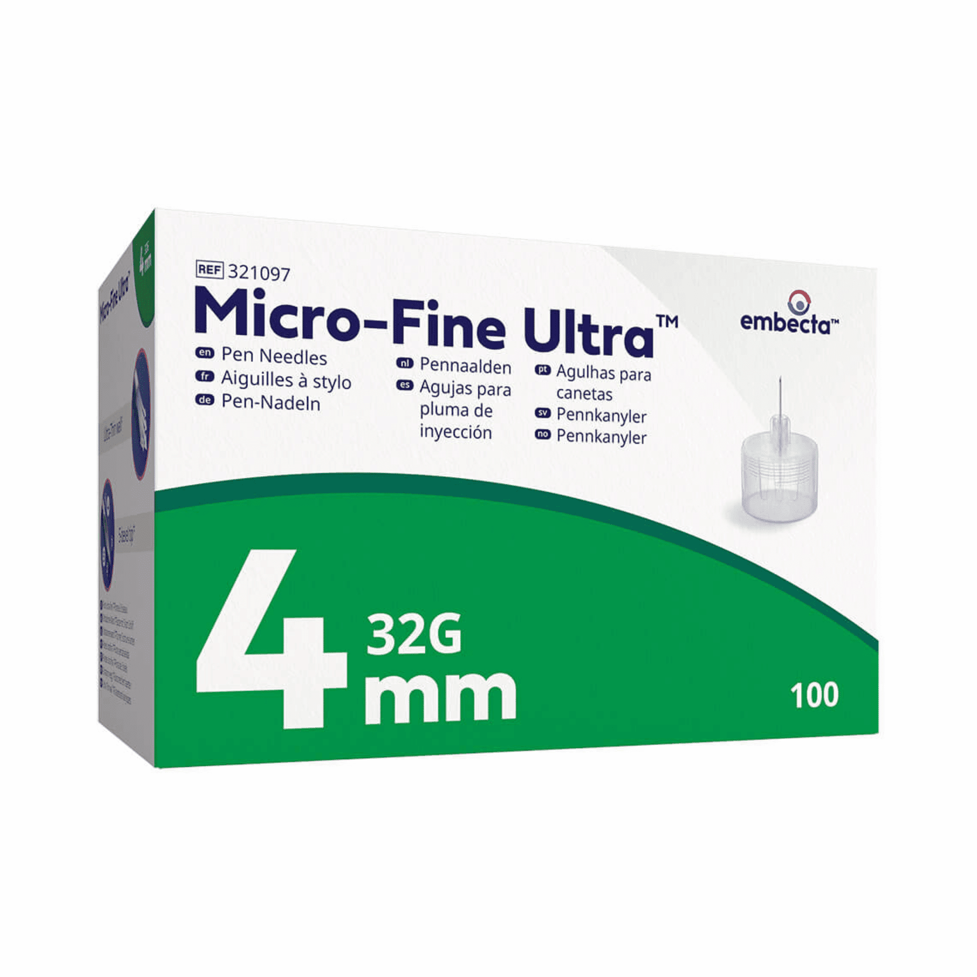 Microfine Ultra Aiguille Stylo 4mm 32g 100