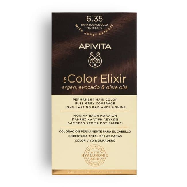 Apivita My Color Elixir 6.35 Dark Blonde Gold Mahogany