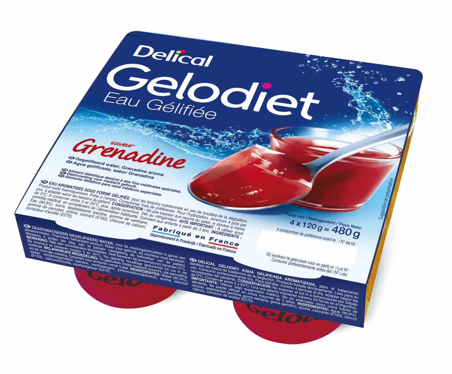 Delical Gelodiet Gesuikerd Gelwater Grenadine Delical Gelodiet Gesuikerd Gelwater Grenadine