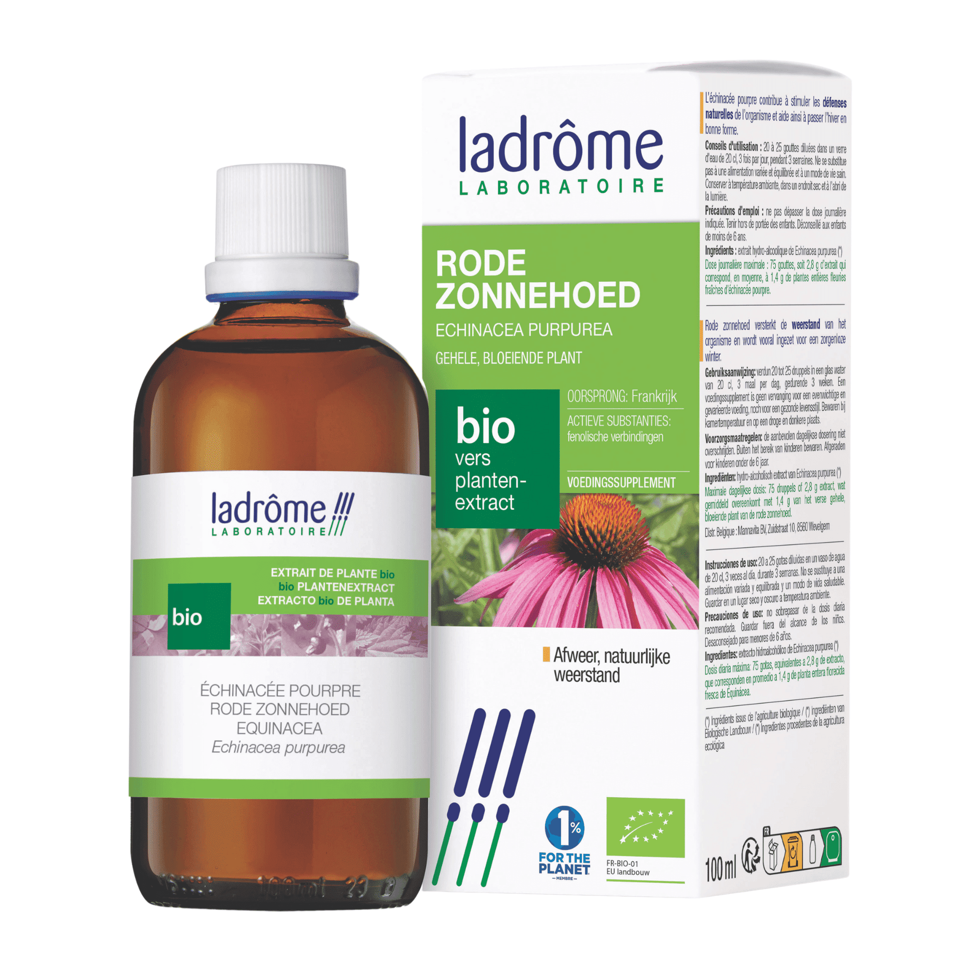 Ladrôme Bio Plantenextract Rode Zonnehoed Ladrôme Bio Plantenextract Rode Zonnehoed