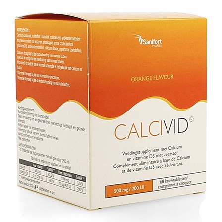 Calcivid 500 mg/200 UI Sinaasappel Calcivid 500 mg/200 UI Sinaasappel