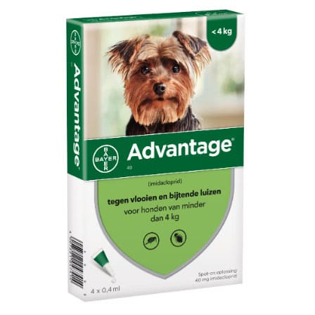 Advantage 40 Hond < 4 kg Advantage 40 Hond < 4 kg