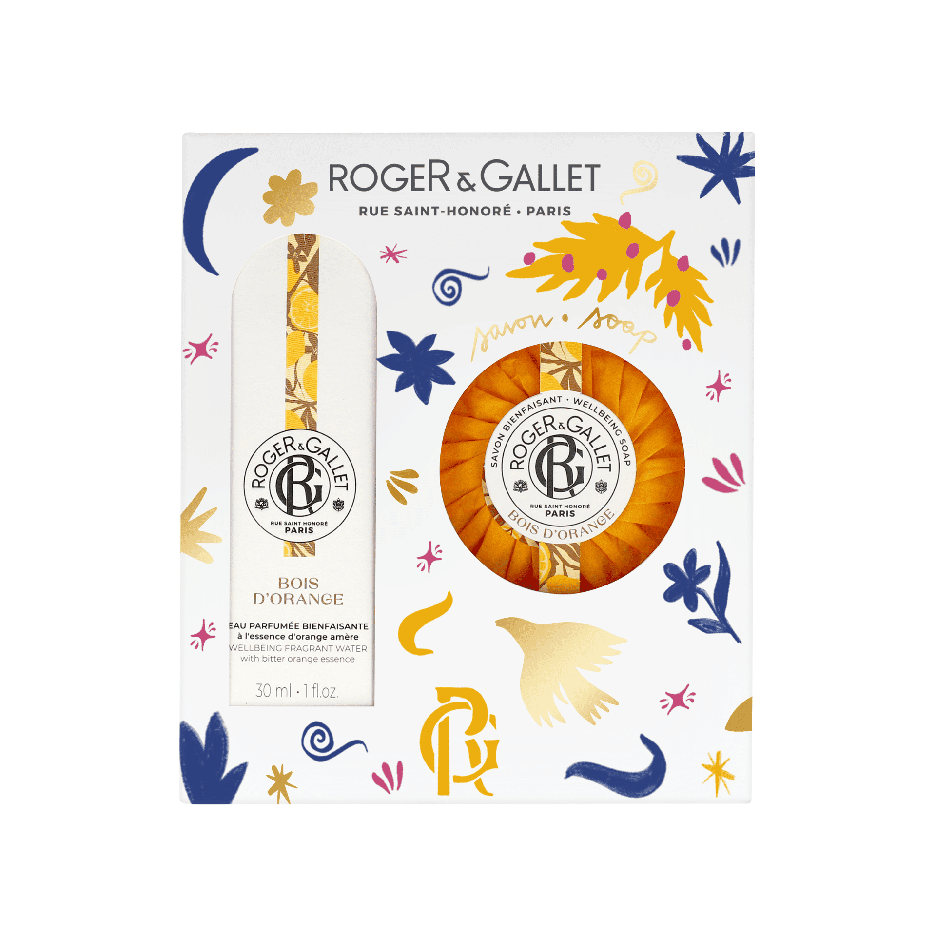 Roger&gallet Set Noel Bois Orange 30ml+savon 100g