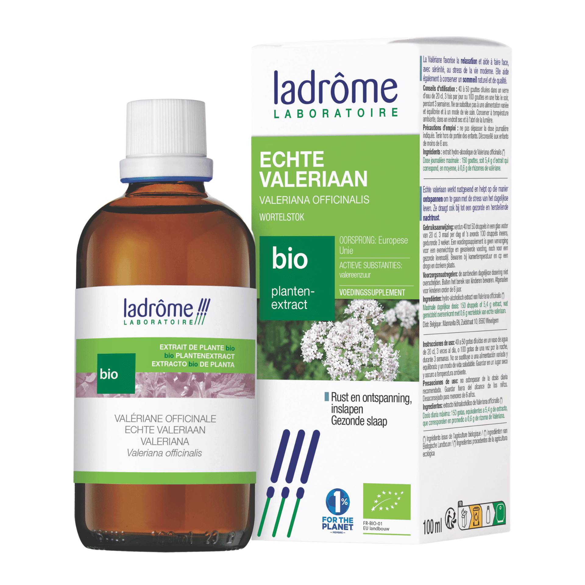 Ladrôme Bio Plantenextract Echte Valeriaan Ladrôme Bio Plantenextract Echte Valeriaan