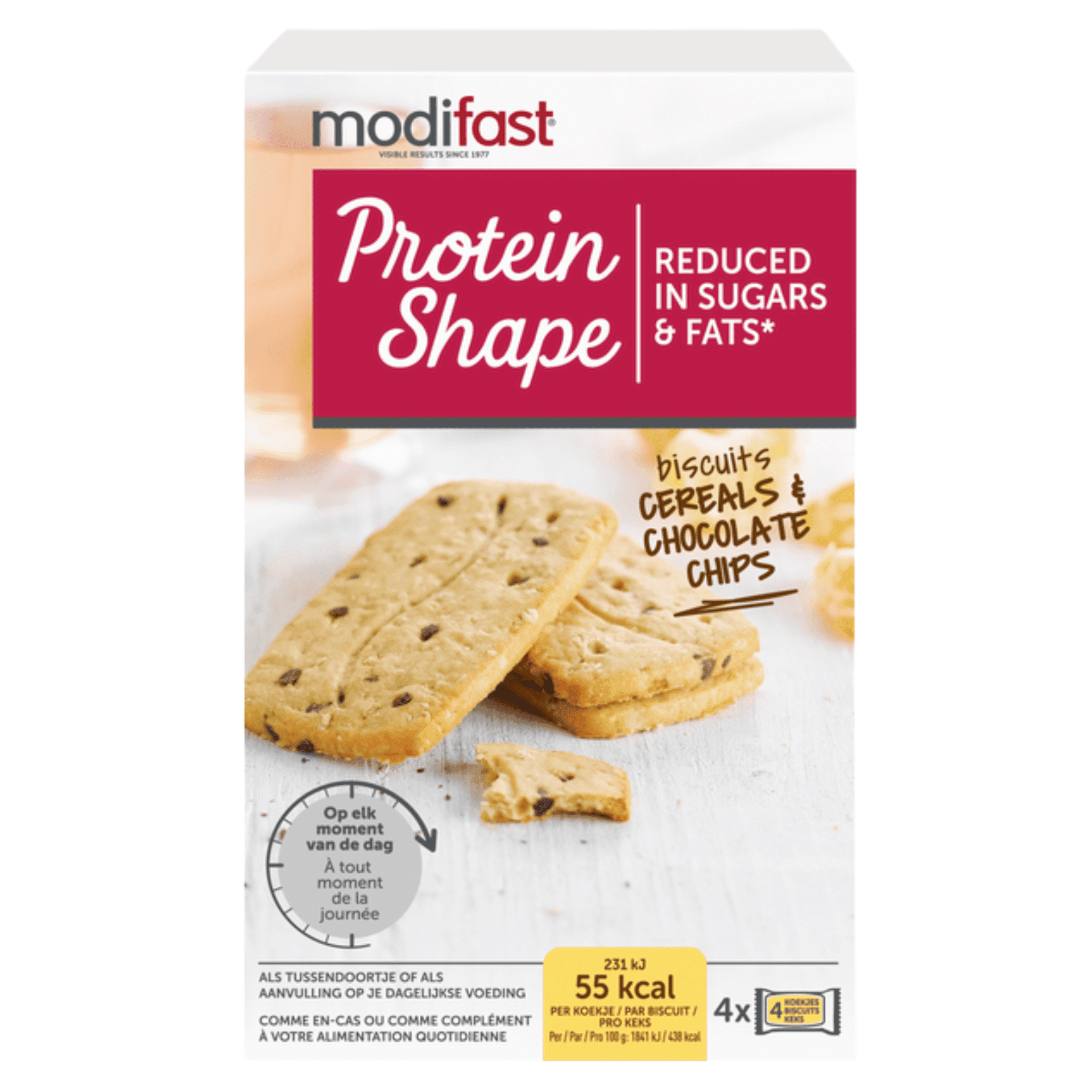Modifast Protein Shape Koekjes Granen-Chocolade Modifast Protein Shape Koekjes Granen-Chocolade