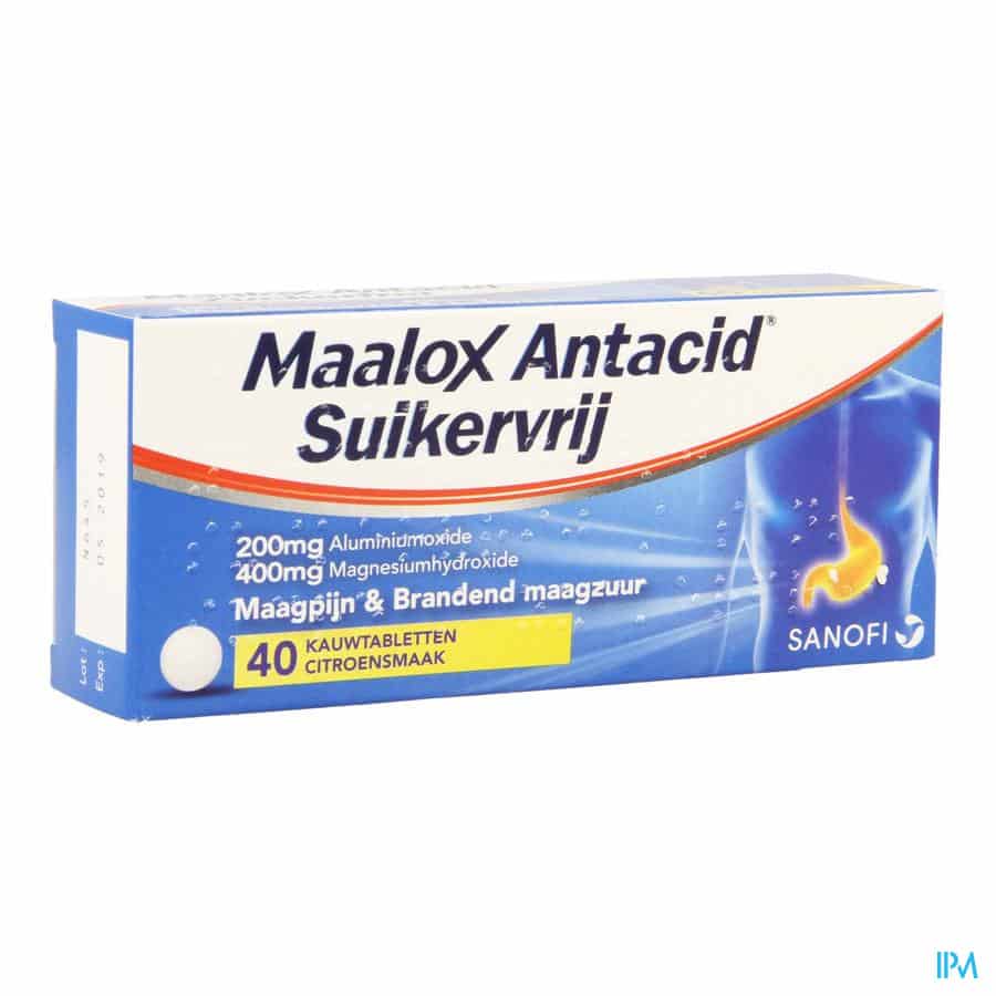 Maalox Antacid Suikervrij