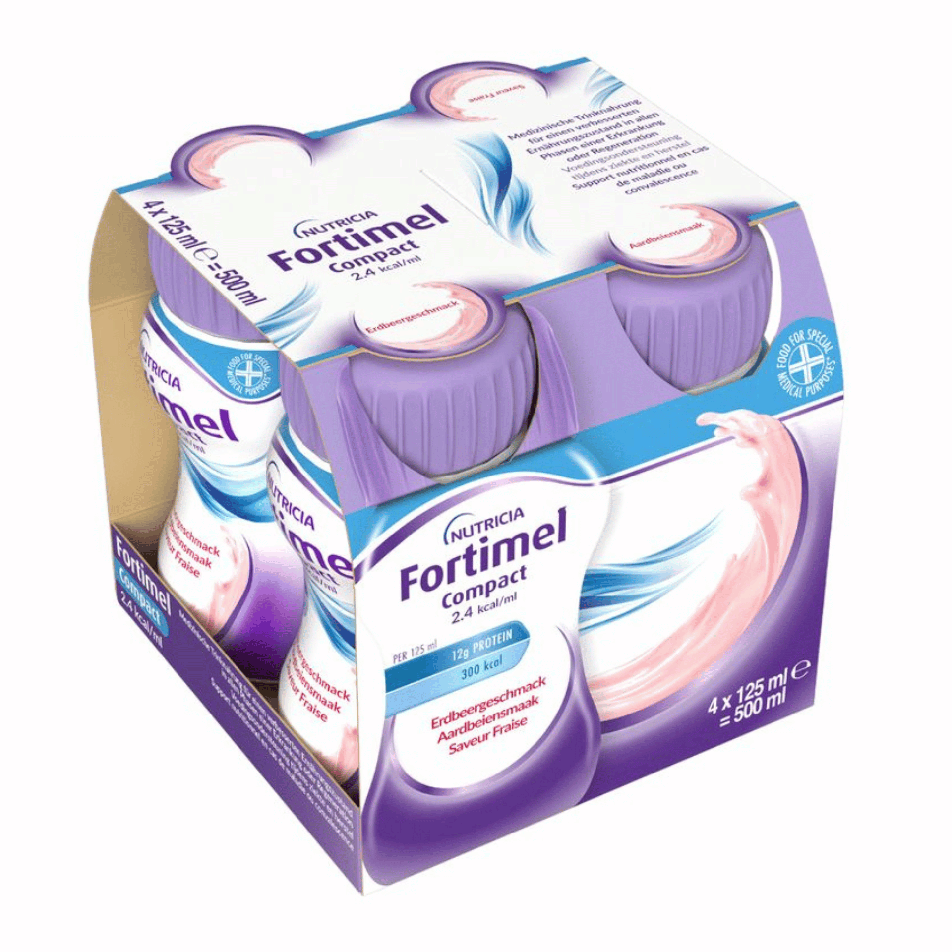 Fortimel Compact 2.4kcal Fraise 4x125ml