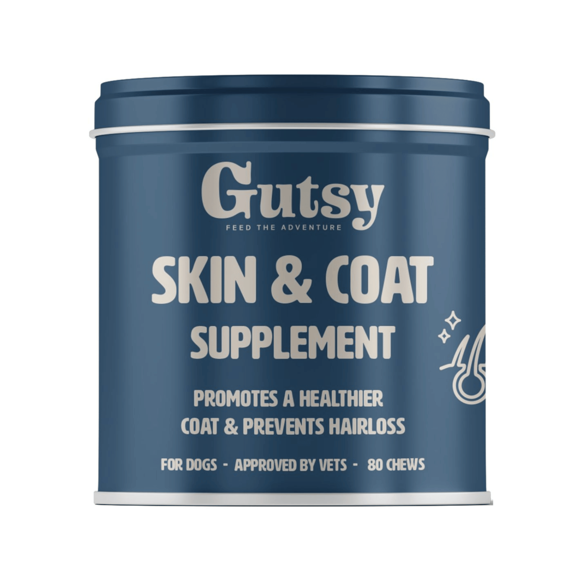 Gutsy Skin & Coat Supplement Chews 80 Gutsy Skin & Coat Supplement Chews 80