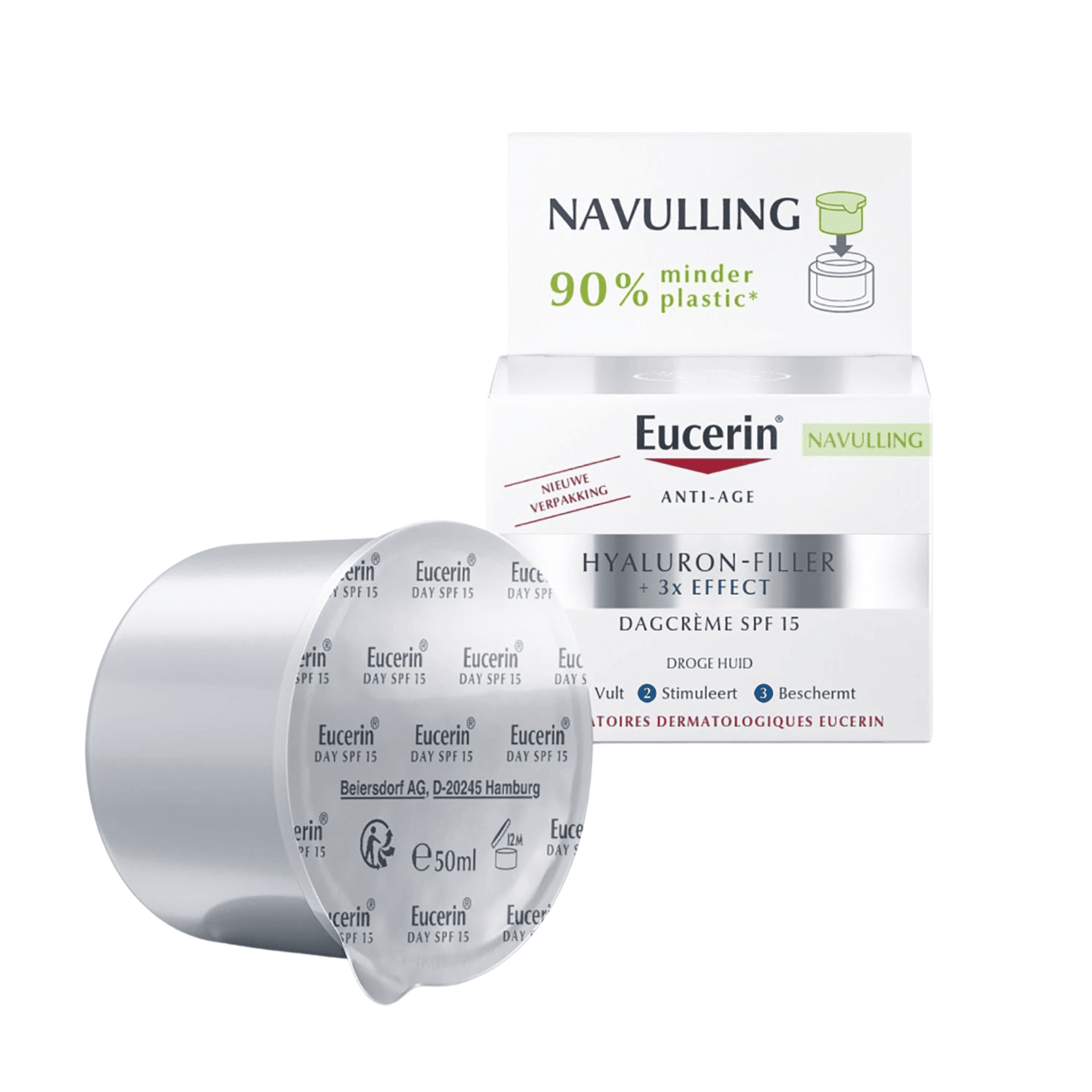 Eucerin Hyaluron-Filler + 3x Effect Dagcrème SPF 15 Droge Huid Eucerin Hyaluron-Filler + 3x Effect Dagcrème SPF 15 Droge Huid