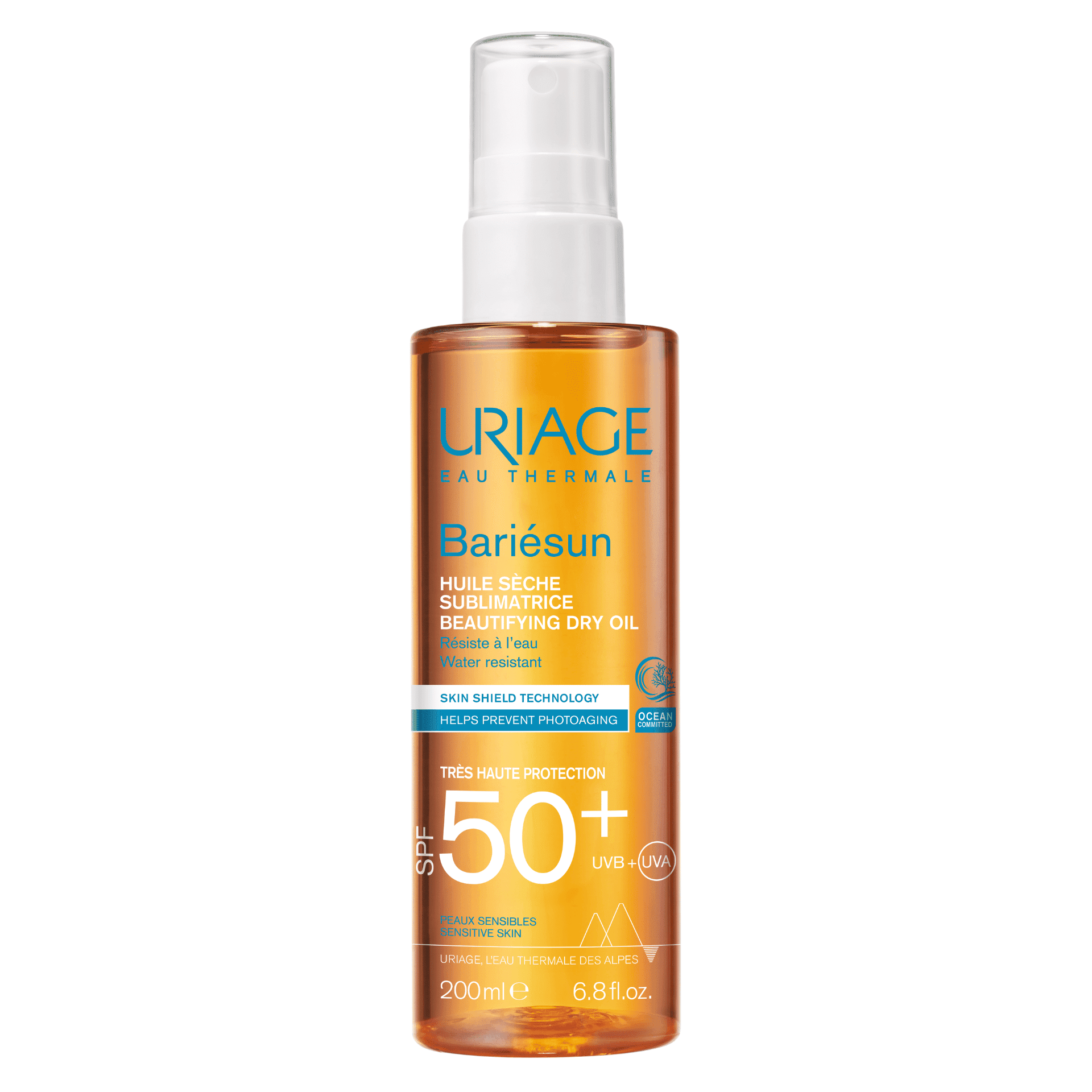Uriage Bariésun Sublimerende Droge Zonneolie SPF 50+ Uriage Bariésun Sublimerende Droge Zonneolie SPF 50+