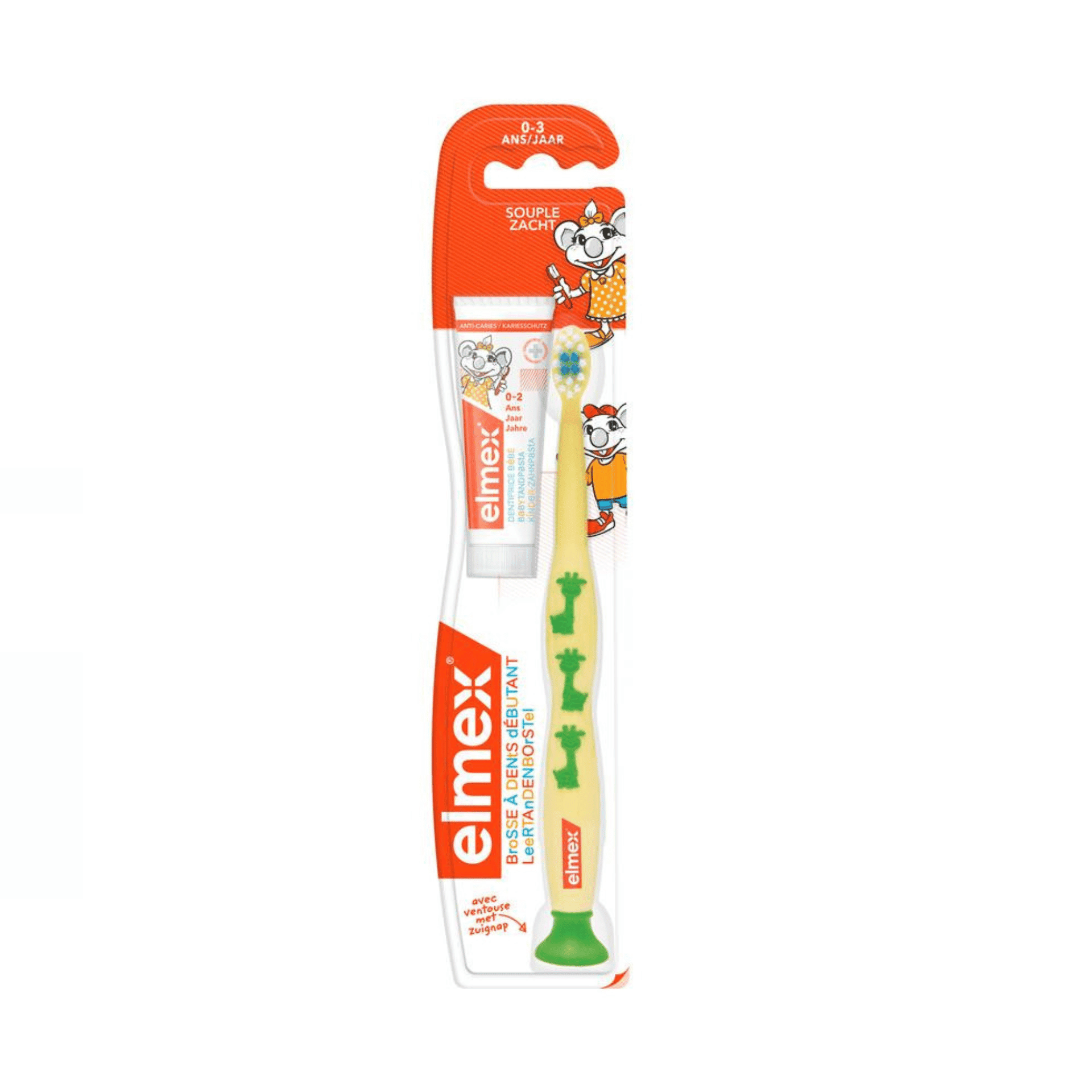 Elmex Brosse Dents Debutant 0-3a Souple Nf Elmex Brosse Dents Debutant 0-3a Souple Nf