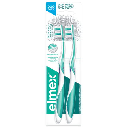 Elmex Tandenborstel Sensitive Pro Extra Zacht Duo Promo* Elmex Tandenborstel Sensitive Pro Extra Zacht Duo Promo*