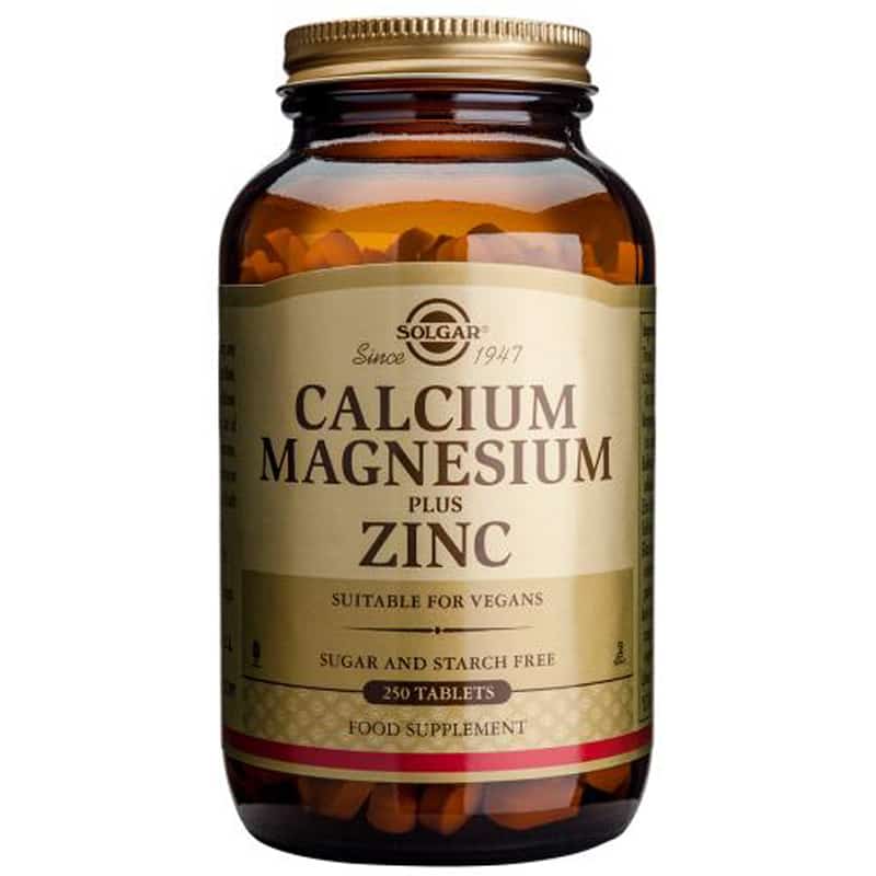 Solgar Calcium Magnesium Plus Zinc 250 comprimes commande en ligne