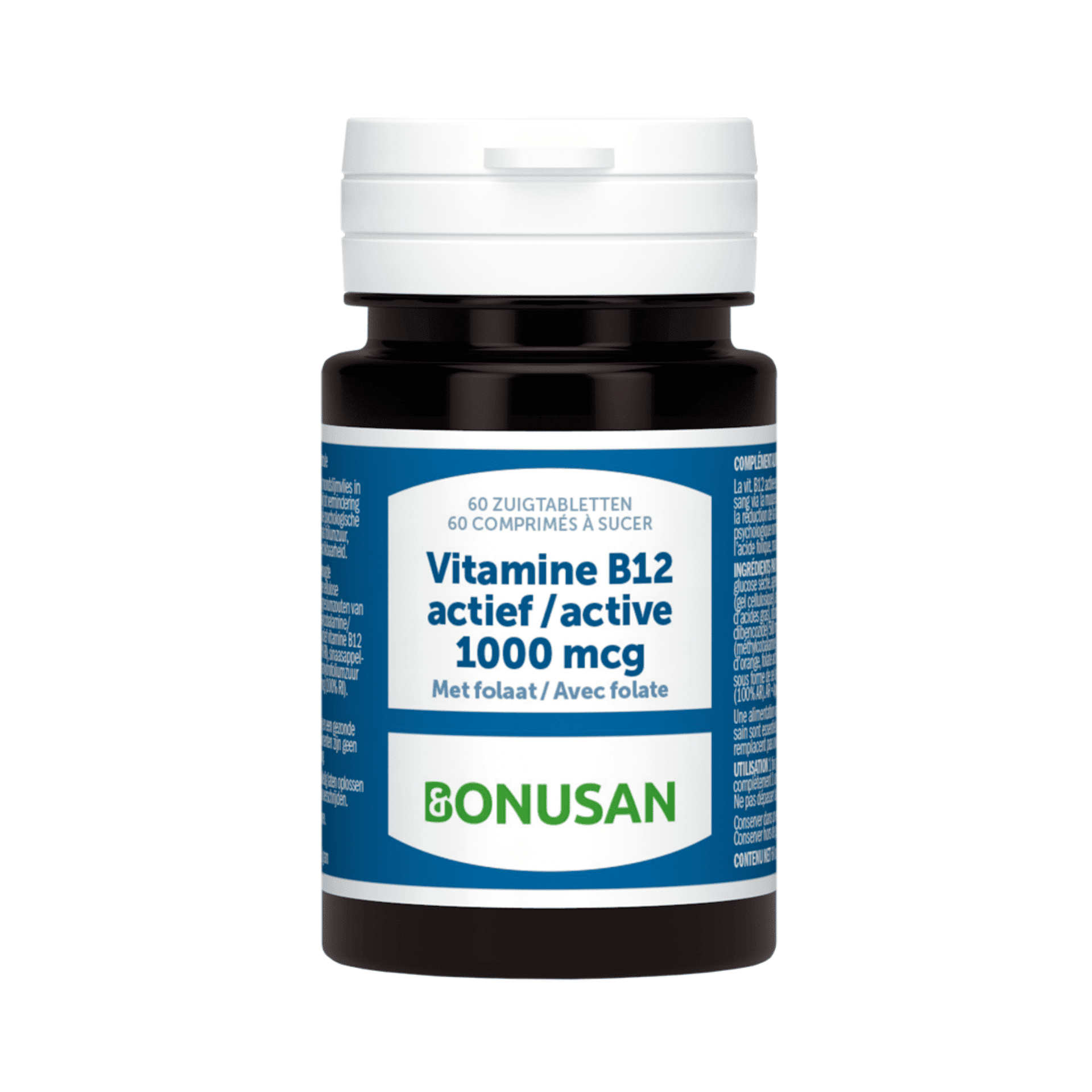 Vitamine B12 Actif 1000mcg Comp Sucer 60 Bonusan