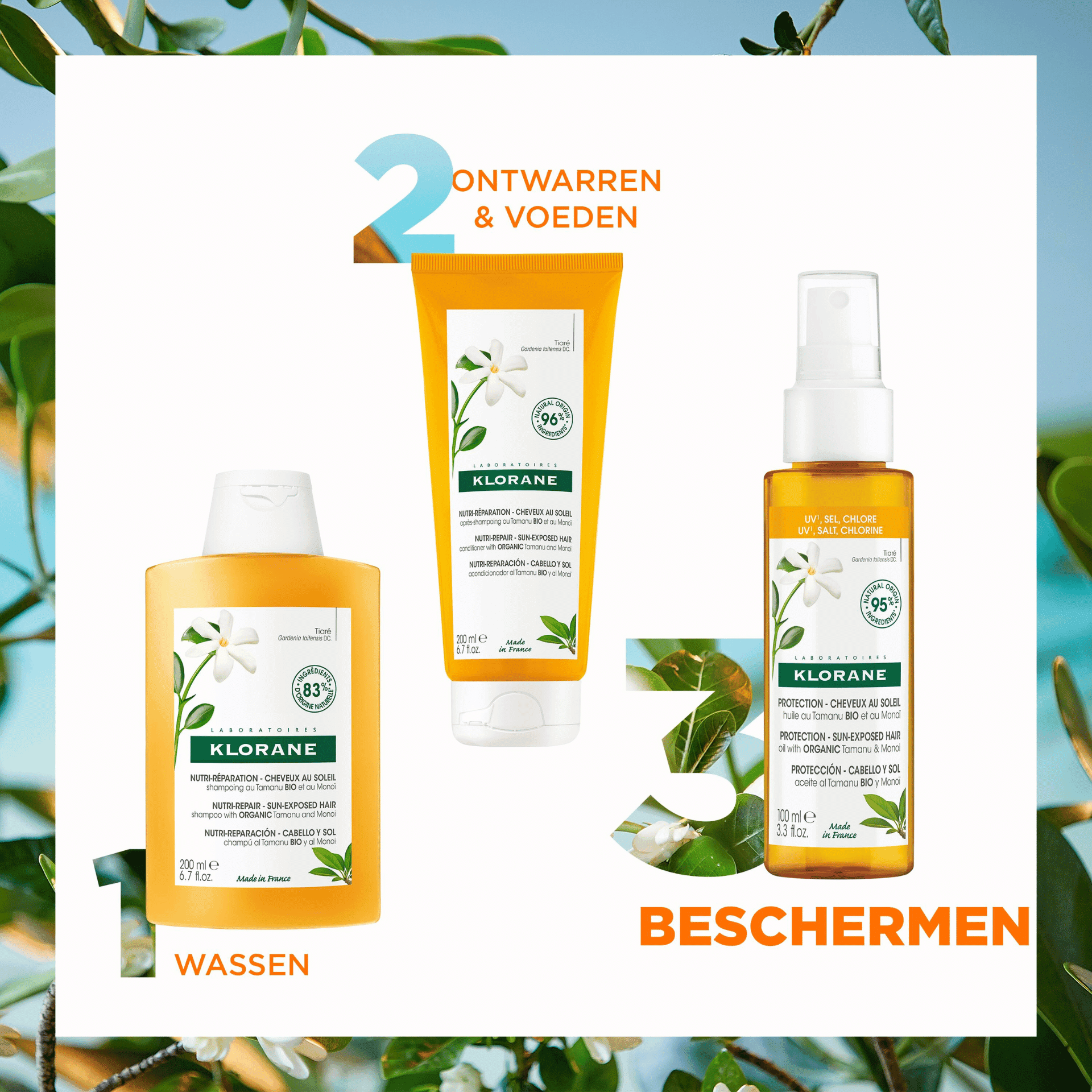 Klorane Tiarébloem Beschermende Olie Klorane Tiarébloem Beschermende Olie