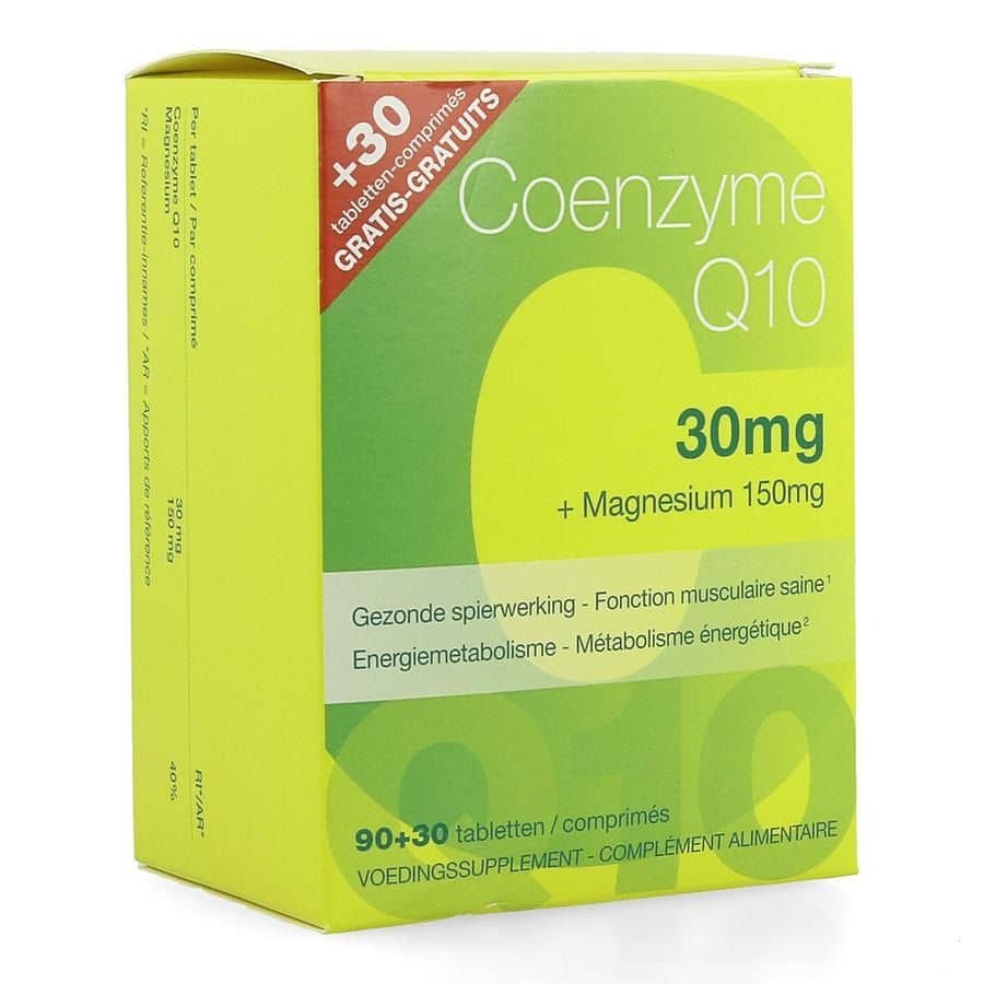 Coenzyme Q10 30 mg + Magnesium 150 mg Promo* 120 tabletten online
